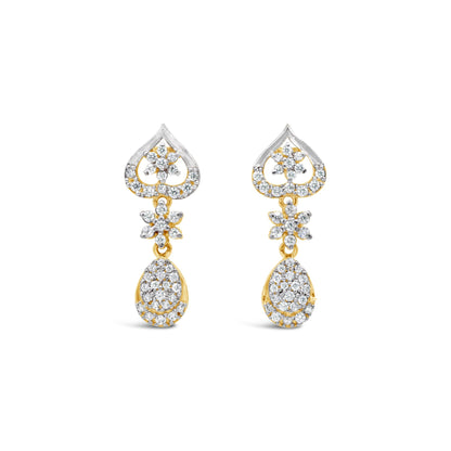 Zircon Dangling Earrings